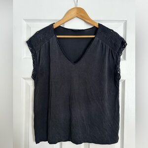 Lucky Brand Lace Detail Top
